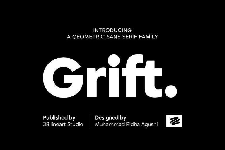 Grift Geometric Sans Serif font Family epitomizes modernity, offering designers a versatile toolkit with nine weights, ensuring adaptability across diverse projects. Its clean lines and balanced proportions deliver a polished aesthetic, ideal for branding, editorial layouts, and digital interfaces.